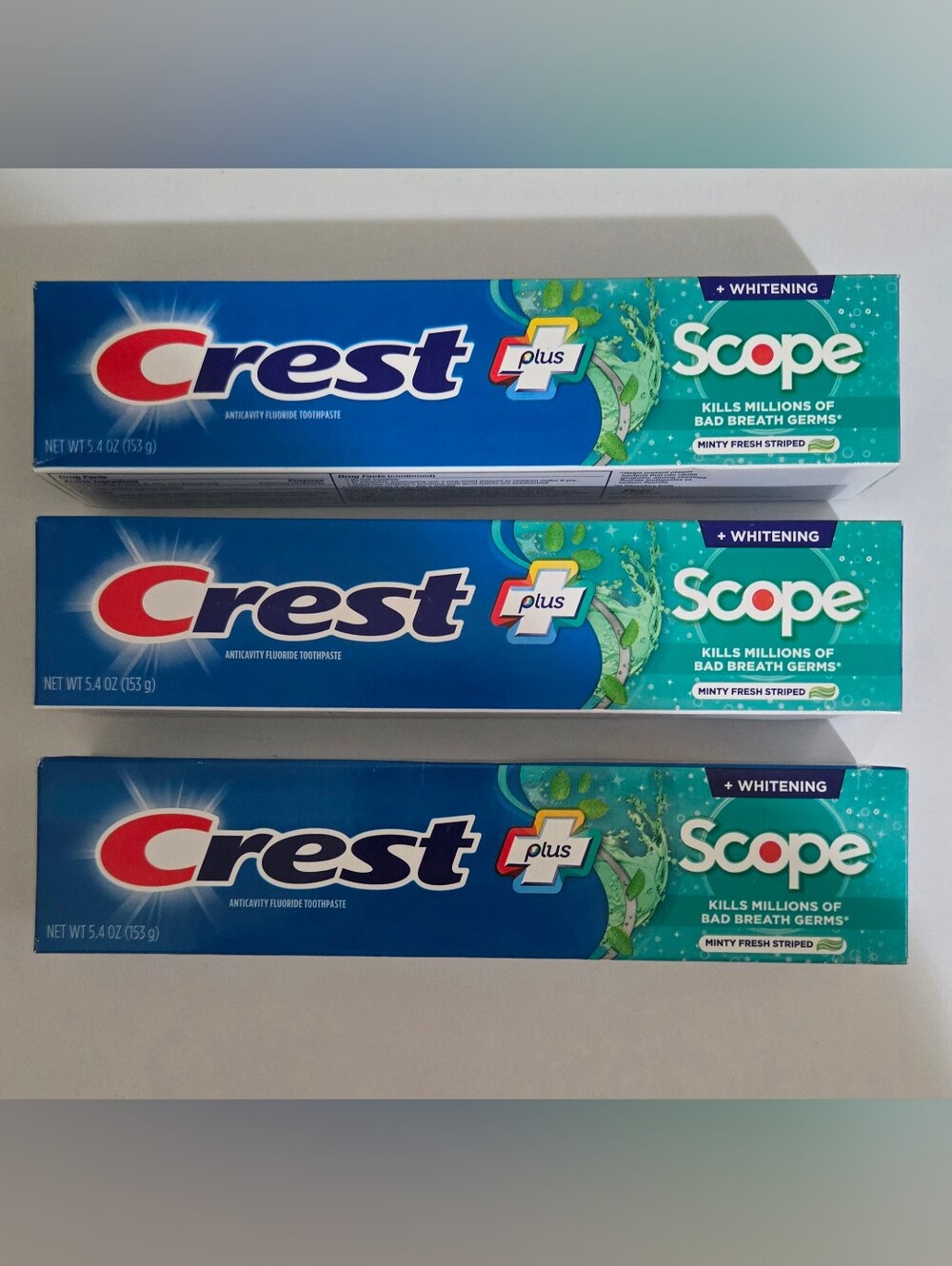 Crest Toothpaste Set 5.4oz (3 Tubes)